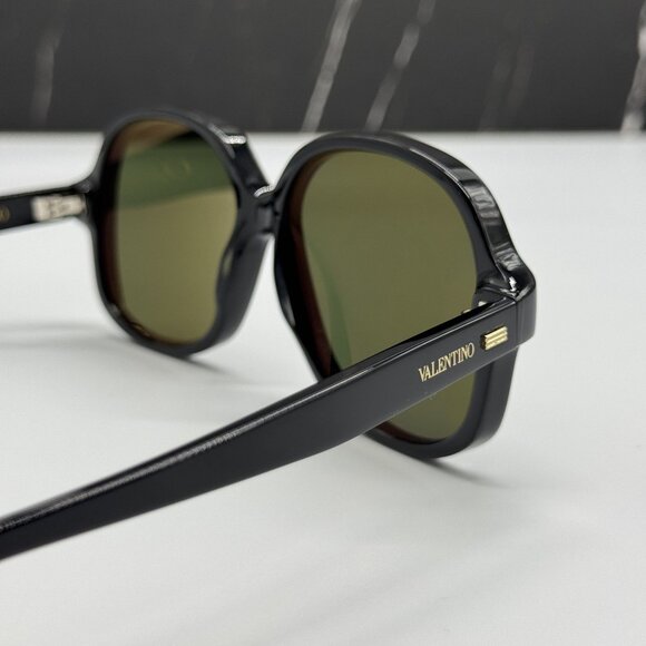 NEW VALENTINO VLS-177A BLACK GREEN SUNGLASSES VALENTINO main image 8
